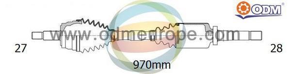 Odm-multiparts 18-016160 Drive shaft 18016160
