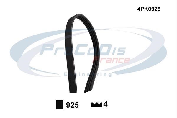 Procodis France 4PK0925 V-ribbed belt 4PK925 4PK0925