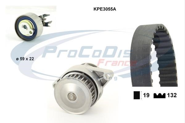 Procodis France KPE3055A TIMING BELT KIT WITH WATER PUMP KPE3055A