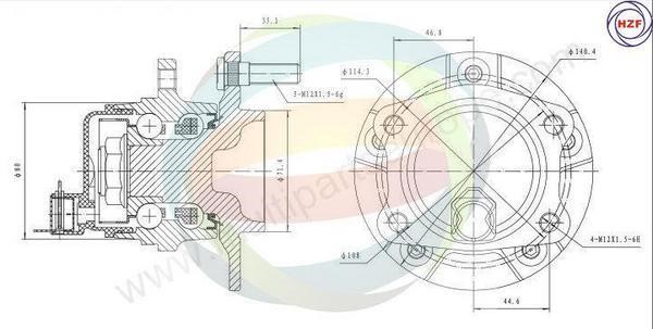 Odm-multiparts 70-220032 Wheel bearing kit 70220032
