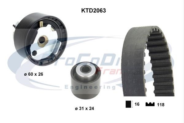 Procodis France KTD2063 Timing Belt Kit KTD2063