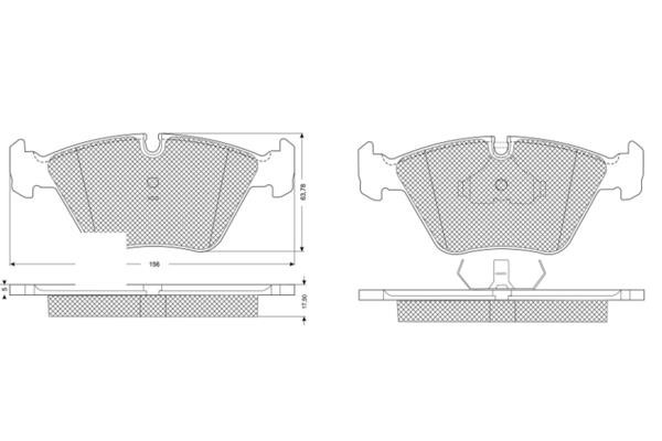 Procodis France PF10692 Brake Pad Set, disc brake PF10692