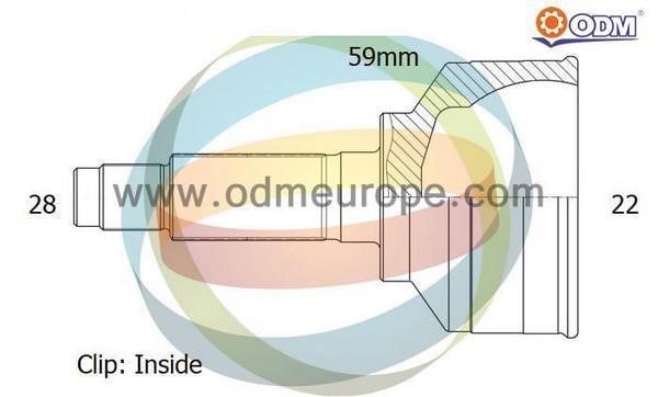 Odm-multiparts 12-050416 Joint kit, drive shaft 12050416