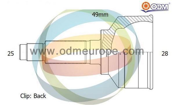 Odm-multiparts 12300743 CV joint 12300743