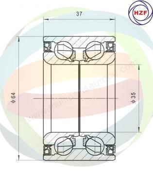 Odm-multiparts 70-310007 Wheel bearing kit 70310007