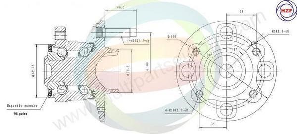 Odm-multiparts 70-000053 Wheel bearing kit 70000053