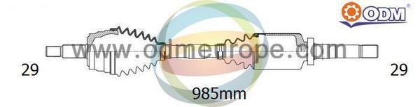Odm-multiparts 18-062990 Drive shaft 18062990
