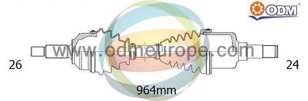 Odm-multiparts 18-092790 Drive shaft 18092790