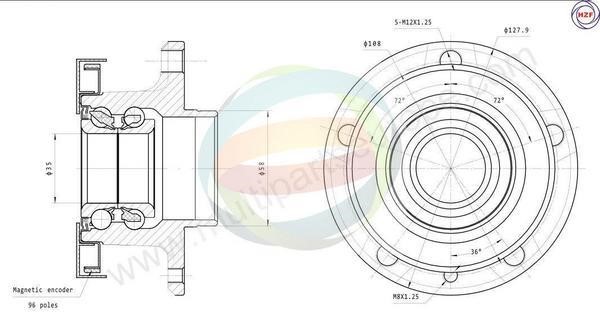 Odm-multiparts 70-350016 Wheel bearing kit 70350016