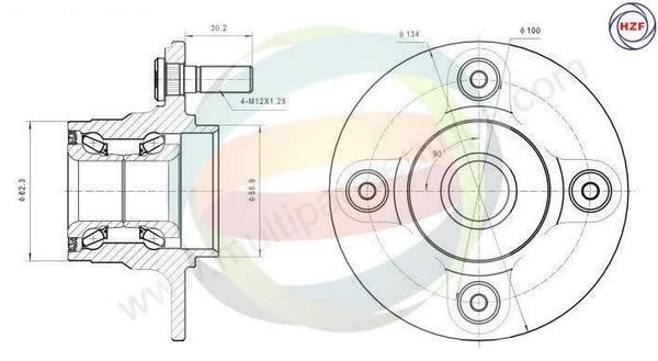Odm-multiparts 70-060037 Wheel bearing kit 70060037