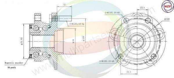 Odm-multiparts 70-070023 Wheel bearing kit 70070023