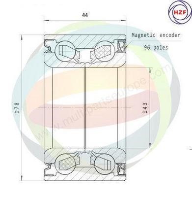 Odm-multiparts 70-040056 Wheel bearing kit 70040056