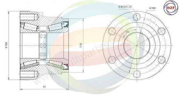 Odm-multiparts 70-400006 Wheel bearing kit 70400006