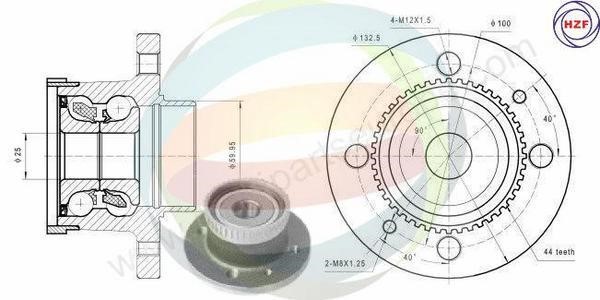 Odm-multiparts 70-290025 Wheel bearing kit 70290025