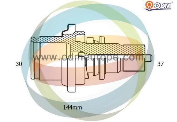 Odm-multiparts 16-210180 Stub Axle, differential 16210180