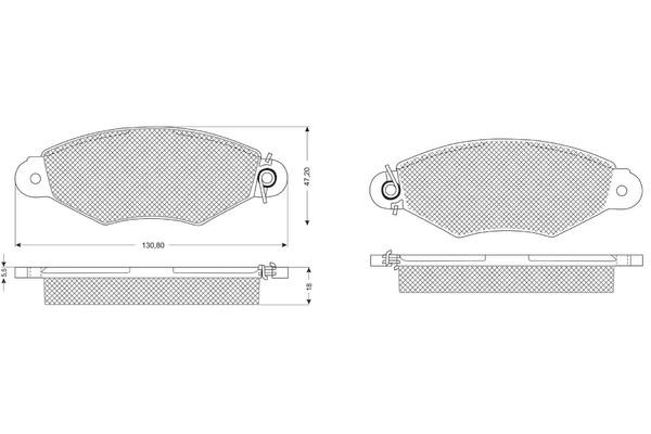 Procodis France PF1175 Brake Pad Set, disc brake PF1175