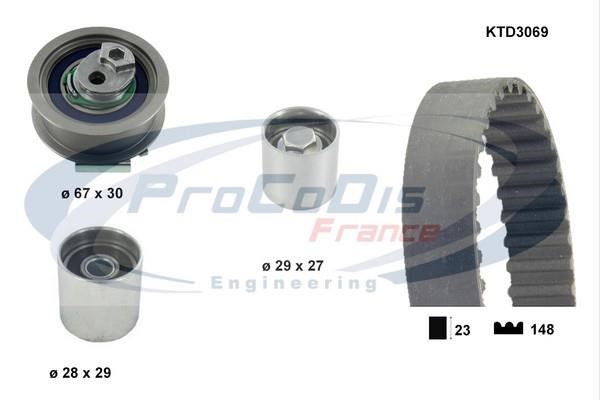 Procodis France KTD3069 Timing Belt Kit KTD3069