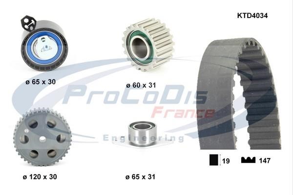 Procodis France KTD4034 Timing Belt Kit KTD4034