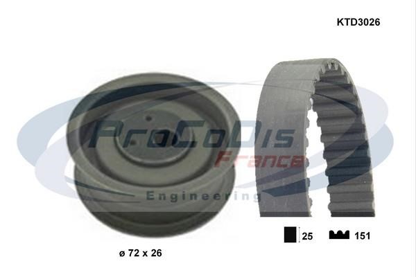 Procodis France KTD3026 Timing Belt Kit KTD3026