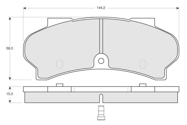 Procodis France PF1239 Brake Pad Set, disc brake PF1239