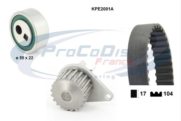  KPE2001A TIMING BELT KIT WITH WATER PUMP KPE2001A