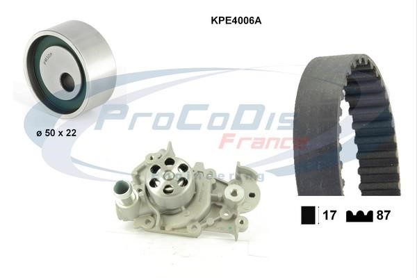 Procodis France KPE4006A TIMING BELT KIT WITH WATER PUMP KPE4006A