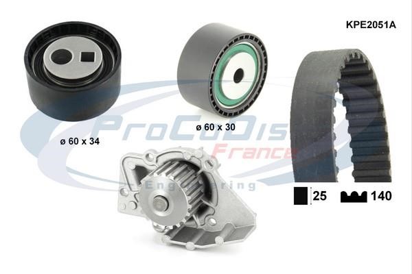 KPE2051A TIMING BELT KIT WITH WATER PUMP KPE2051A