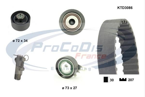 Procodis France KTD3086 Timing Belt Kit KTD3086