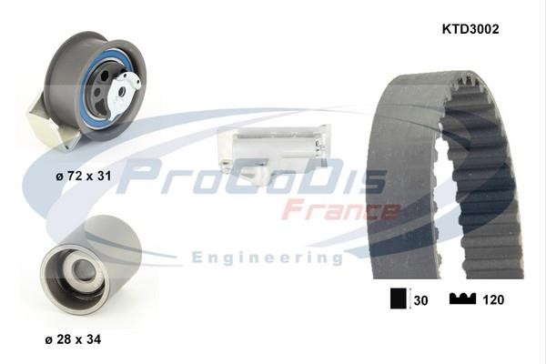 Procodis France KTD3002 Timing Belt Kit KTD3002