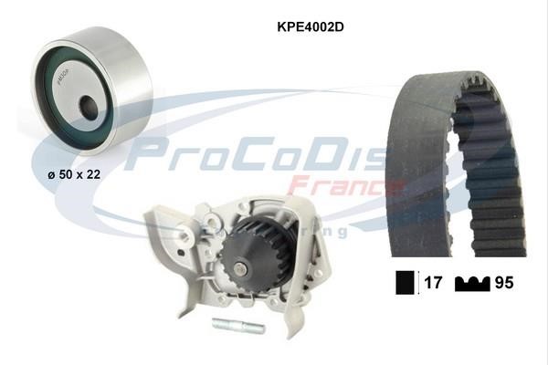 Procodis France KPE4002D TIMING BELT KIT WITH WATER PUMP KPE4002D
