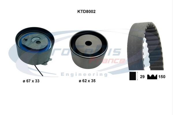 Procodis France KTD8002 Timing Belt Kit KTD8002