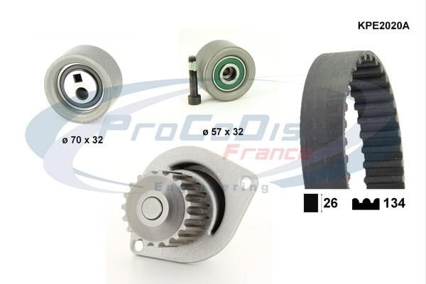  KPE2020A TIMING BELT KIT WITH WATER PUMP KPE2020A