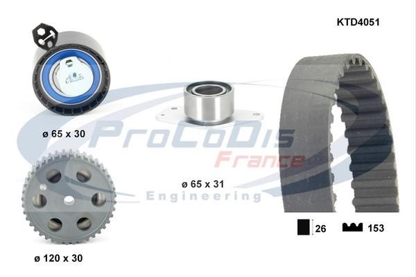 Procodis France KTD4051 Timing Belt Kit KTD4051