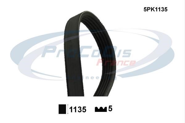 Procodis France 5PK1135 V-ribbed belt 5PK1135 5PK1135