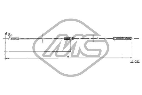 Metalcaucho 83810 Accelerator Cable/Air Supply 83810
