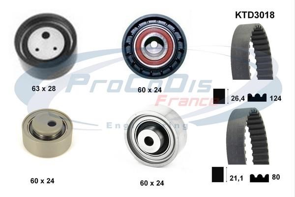 Procodis France KTD3018 Timing Belt Kit KTD3018