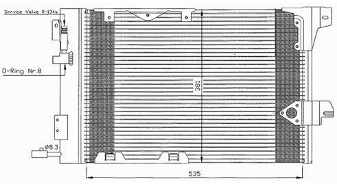 Autoclima 30311383CP Condenser 30311383CP