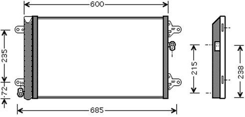 Autoclima 30311475CP Condenser 30311475CP