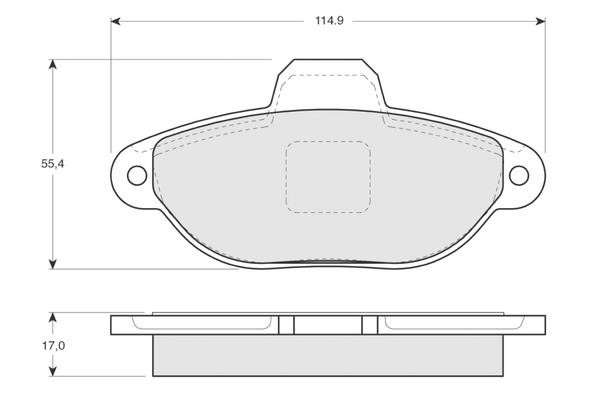 Procodis France PF1241 Brake Pad Set, disc brake PF1241