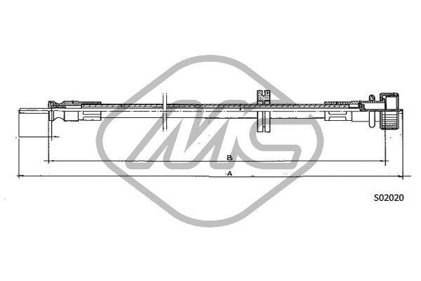 Metalcaucho 80623 Tacho Shaft/Instruments 80623