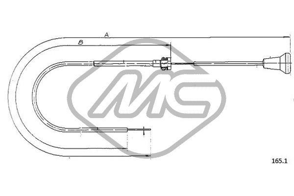 Metalcaucho 81572 Cable, Starter/Starter System 81572