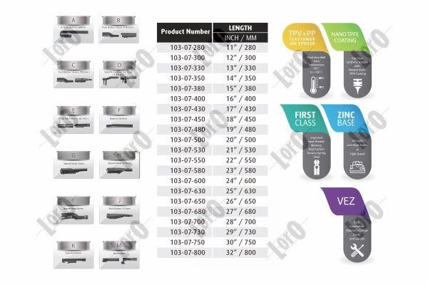 Abakus Wiper Blade Frameless 400 mm (16") – price [object Object] PLN