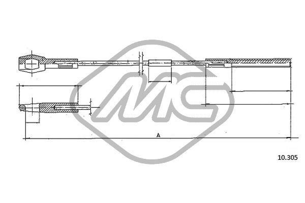 Metalcaucho 83609 Clutch Cable/Clutch 83609