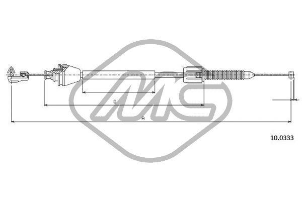 Metalcaucho 83190 Accelerator Cable/Mixture Formation 83190