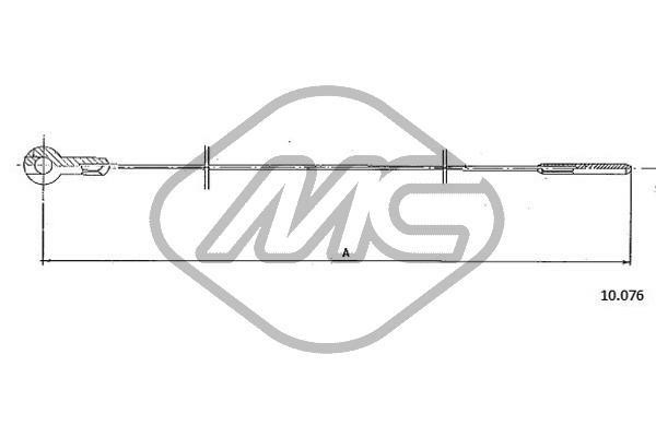 Metalcaucho 83804 Accelerator Cable/Air Supply 83804