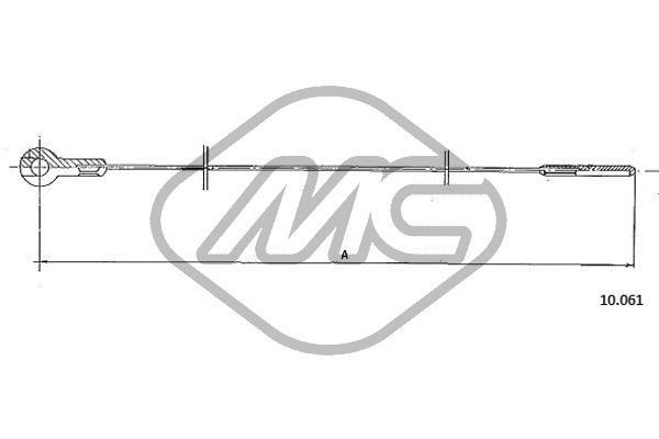 Metalcaucho 83780 Accelerator Cable/Air Supply 83780