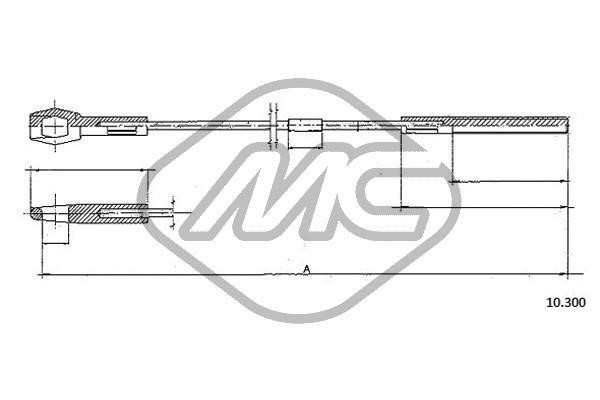 Metalcaucho 83606 Clutch Cable/Clutch 83606