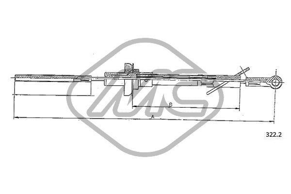Metalcaucho 81055 Clutch Cable/Clutch 81055