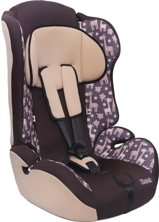 Zlatek KRES3014 Car seat ZLATEK Atlantic (9-36 kg) group 1-2-3 giraffe brown KRES3014 KRES3014