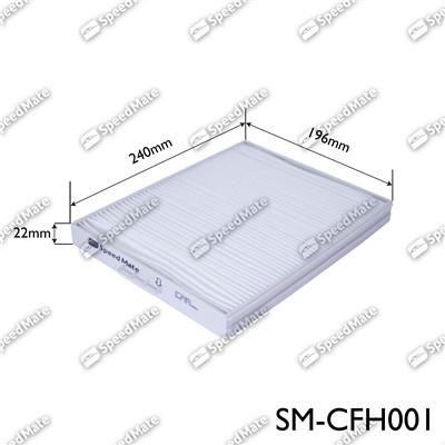 Speedmate SM-CFH001 Filter, interior air SMCFH001